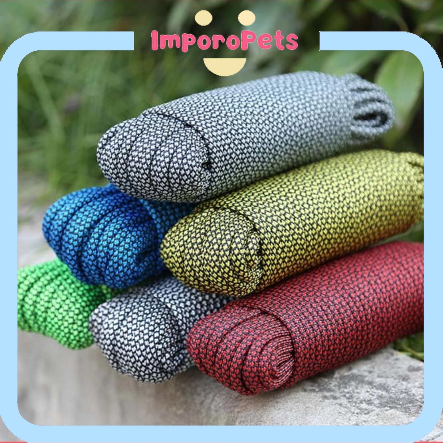 ImporoPets, Training leash for Pets, Explosion-proof,up to 30m,Training rope, Color Random, Toys