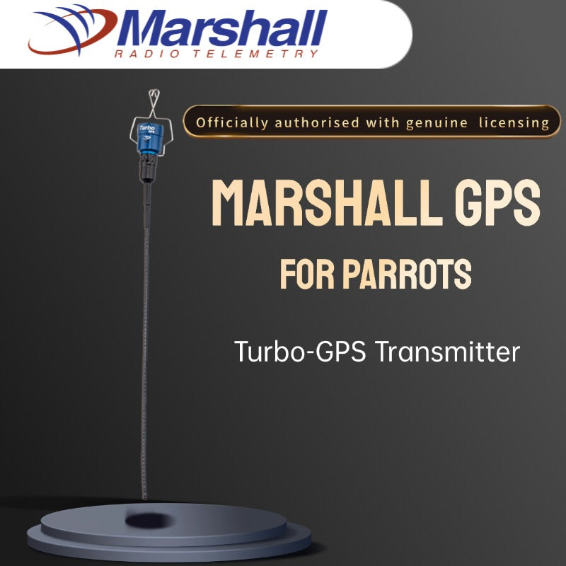MarshallRadio GPS Transmitter(No Battery) 100% Real-time Tracker With App For Bird Parrot Falcon Eagle