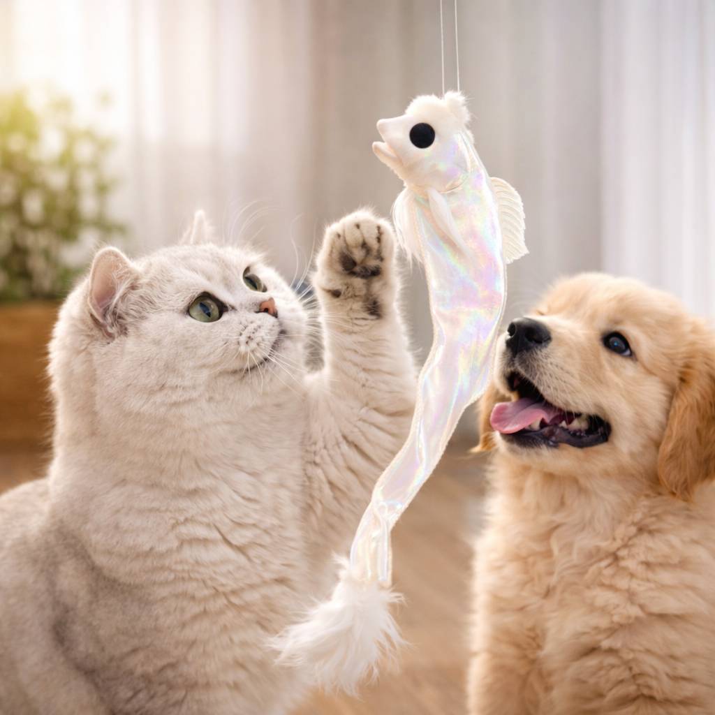 ImporoPets Cat Wand Replacement – Ocean Series Shiny Ribbonfish