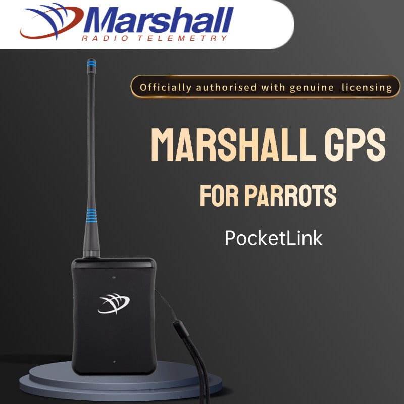 MarshallRadio GPS PocketLink (GPS Data Receiver) 100% Real-time Tracker With App For Bird Parrot Falcon Eagle