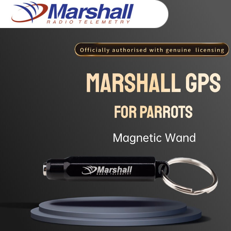 MarshallRadio GPS Magnetic Wand 100% Real-time Tracker With App For Bird Parrot Falcon Eagle
