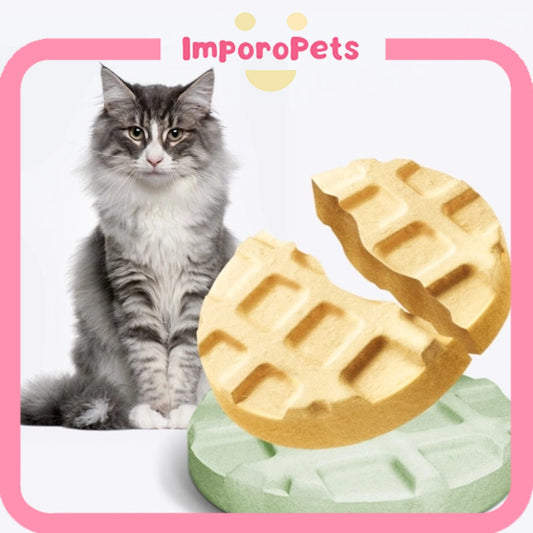 Ranova Freeze-Dried Waffle Cat Treat – Mixed Flavors, Buy 1 Get 2