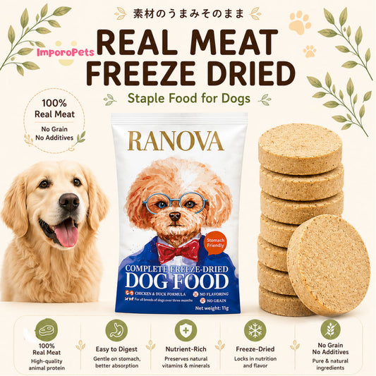 Ranova Dog Food Real Meat Freeze Dried Staple Food Health Digestion Full Nutrition For Dogs