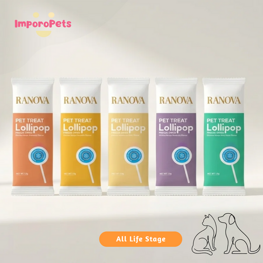 Cat Treats, RANOVA Cats Snacks Freeze-Dried chicken Lollipop 1pcs 1.4g for all life stages, Buy More Save More, ImporoPets, imporo pets
