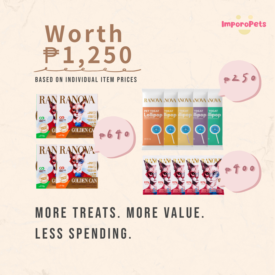 RANOVA Pet Food & Snack Surprise Gift Pack - Lucky Bag 399P