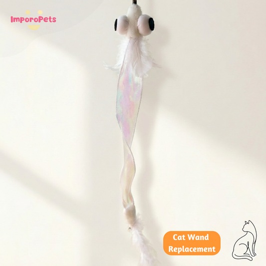 ImporoPets Cat Wand Replacement – Ocean Series Shiny Ribbonfish