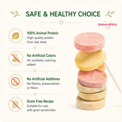 Ranova Cat Treat Lollipop Freeze Dried 15pcs/box Teeth Healthy Interactive Snack For Dogs Cats