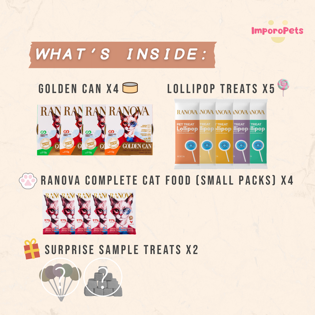 RANOVA Pet Food & Snack Surprise Gift Pack - Lucky Bag 399P