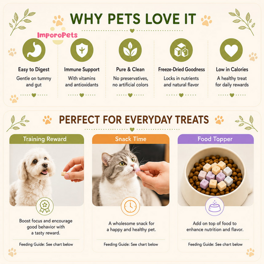 [Expired] Ranova Cat Treat Freeze Dried Yogurt Cube Mixed Flavors 40pcs/box Probiotic Healthy Snack For Dogs Cats