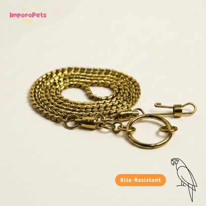 ImporoPets, Chain for Birds|Strong,bite-resistant and smooth Stainless steel snake bone anklet, Toys