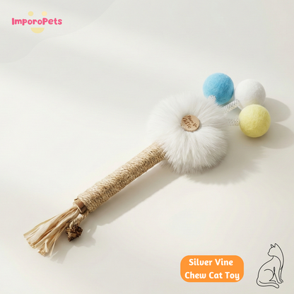 ImporoPets Silver Vine Chew Cat Toy, interactive cat toy, cute cat toy, indoor cat toy