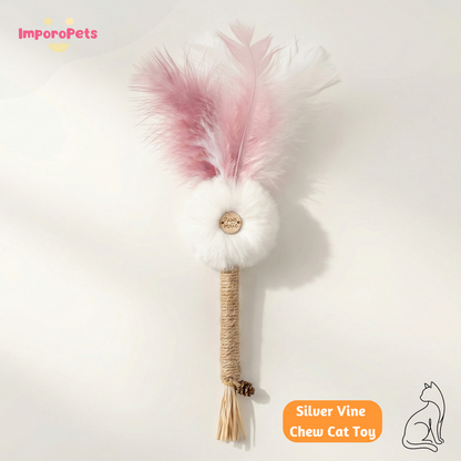 ImporoPets Silver Vine Chew Cat Toy, interactive cat toy, cute cat toy, indoor cat toy