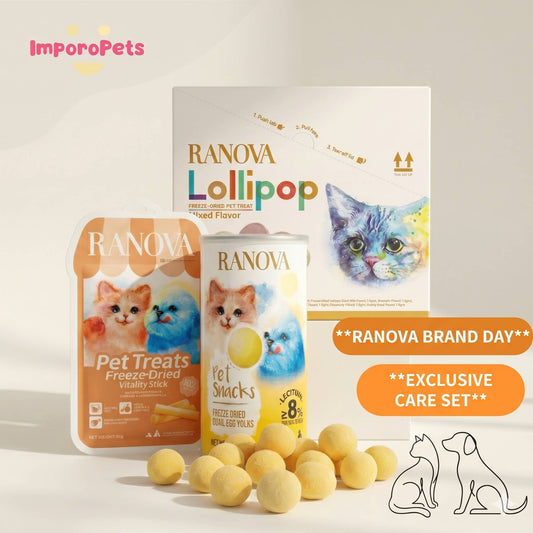 Ranova Brand Day Cat Treat Exclusive Care Set Supports Brain Coat Health Snack For Cats Dogs
