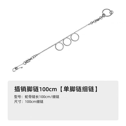 ImporoPets, Chain for Birds|Strong,bite-resistant and smooth Stainless steel snake bone anklet, Toys