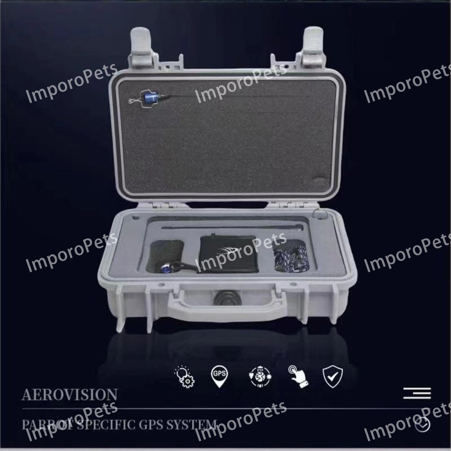 MarshallRadio GPS For birds | Marshall GPS Turbo System for Parrots,Real-time tracking,Precise positioning