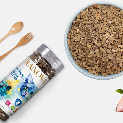 RANOVA 100% Pure Meat Freeze-Dried Food Topper for Cats & Dogs
