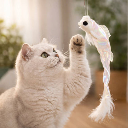 ImporoPets Cat Wand Replacement – Ocean Series Shiny Ribbonfish