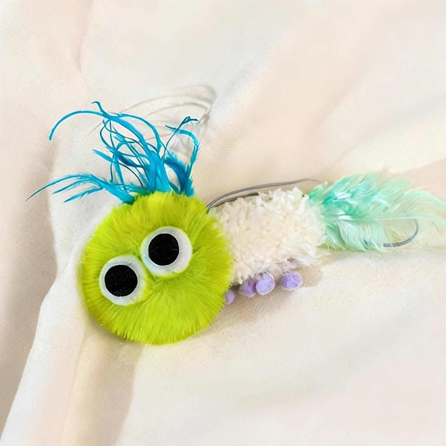 ImporoPets Cute Sheep Fur Cat Plush Toy – Lying Sheep