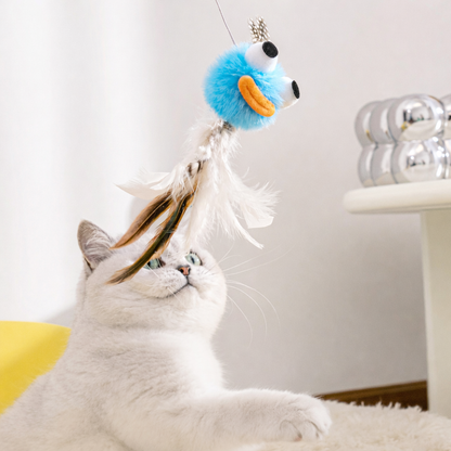 ImporoPets Handmade Cat Wand – Cute Monster, Cat Wand Replacement Head