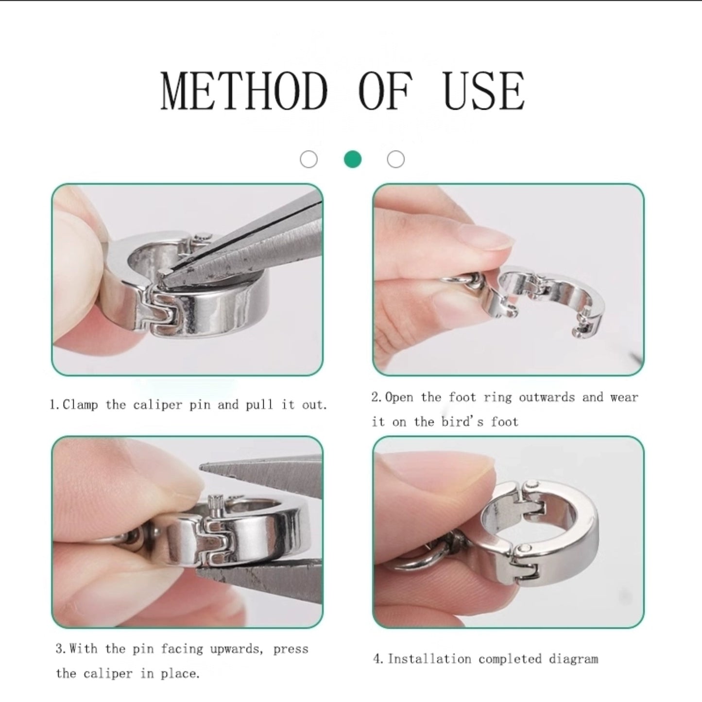 ImporoPets, Training ring for birds, Training ring engraving (max: 5 charactors + mobile number)Toys