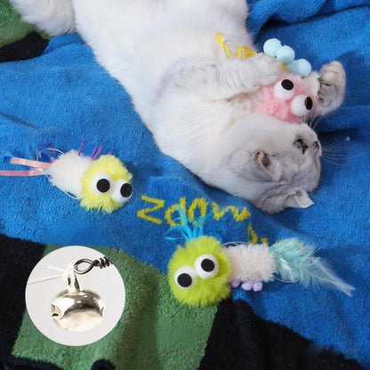 ImporoPets Cute Sheep Fur Cat Plush Toy – Lying Sheep