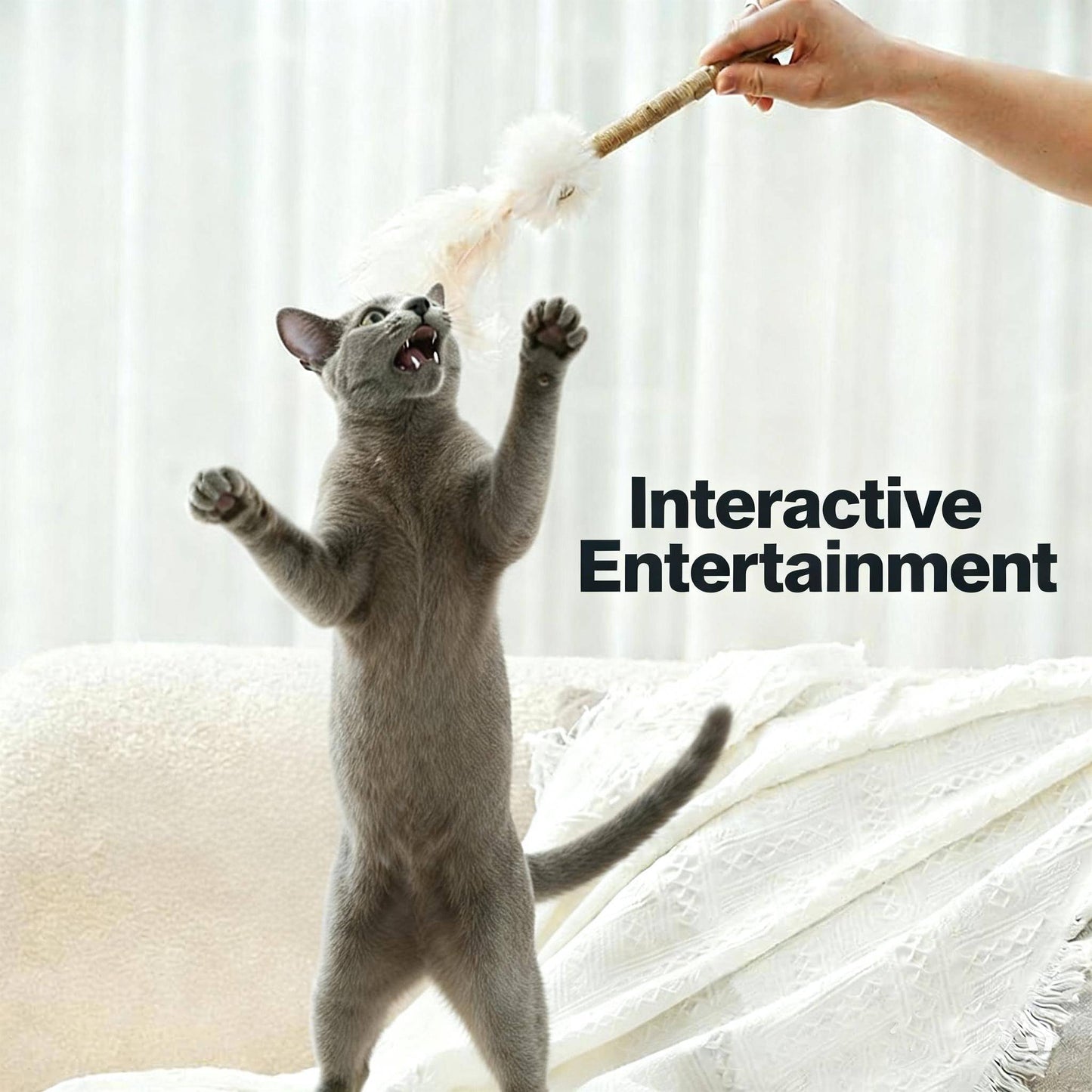 ImporoPets Silver Vine Chew Cat Toy, interactive cat toy, cute cat toy, indoor cat toy