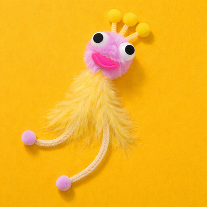 ImporoPets Handmade Cat Wand – Cute Monster, Cat Wand Replacement Head