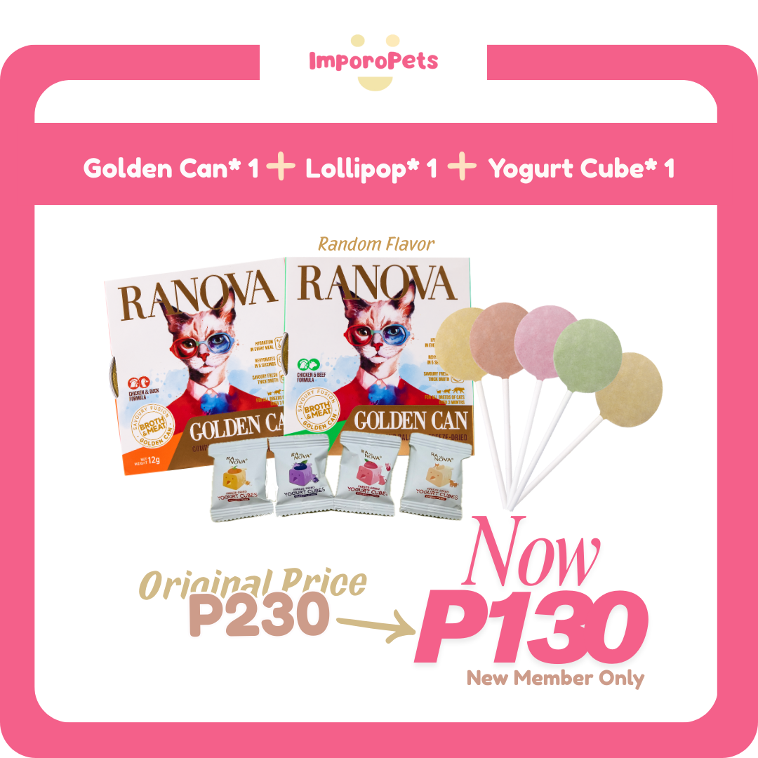 Ranova New Member Exclusive | Gold can *1＋Lollipop *1 + Yogurt Cube *1 (All Random Flavor)