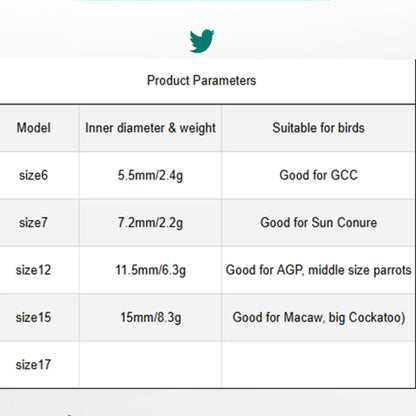 ImporoPets, Training ring for birds, Training ring engraving (max: 5 charactors + mobile number)Toys